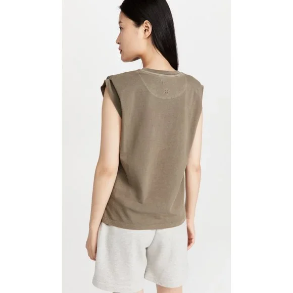 Anine Bing Tanner Tank In Green - Picture 12 of 13